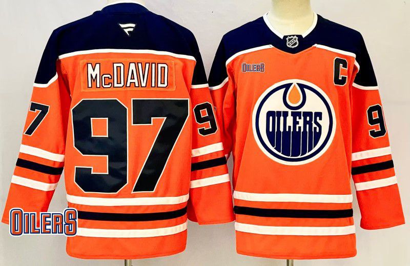 Men Edmonton Oilers #97 Mcdavid Orange Fanatics 2025 NHL Jersey style 2->edmonton oilers->NHL Jersey